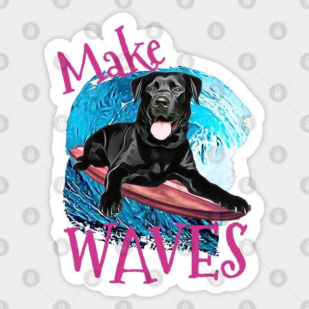 WAVES Lab Sticker by Witty Things Designs